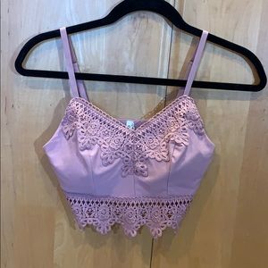 Pink crop top